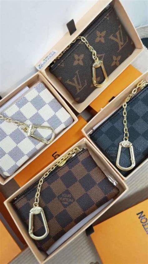 louis vuitton card holder keychain replica|louis vuitton key holder case.